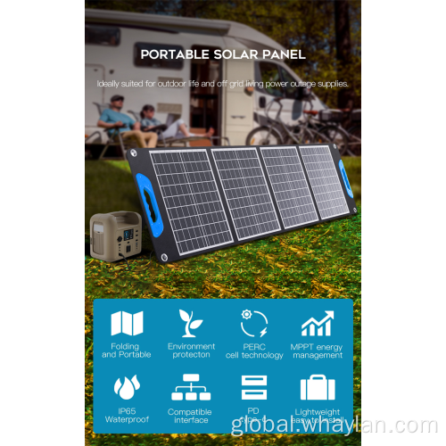 Solar Panels 200 Watt Foldable Durable Solar Panel with an Adjustable Kickstand Factory